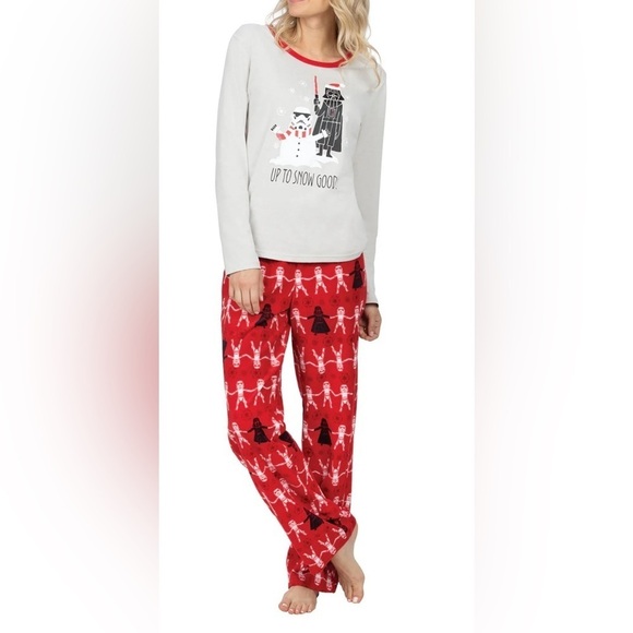 Star Wars Other - NWT Disney Star Wars Pajama Set Long Sleeve Top Flannel Pants Size Medium